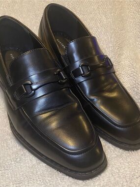 Restoration Black Dress Loafers with Bit Accent Boys/Youth 5m